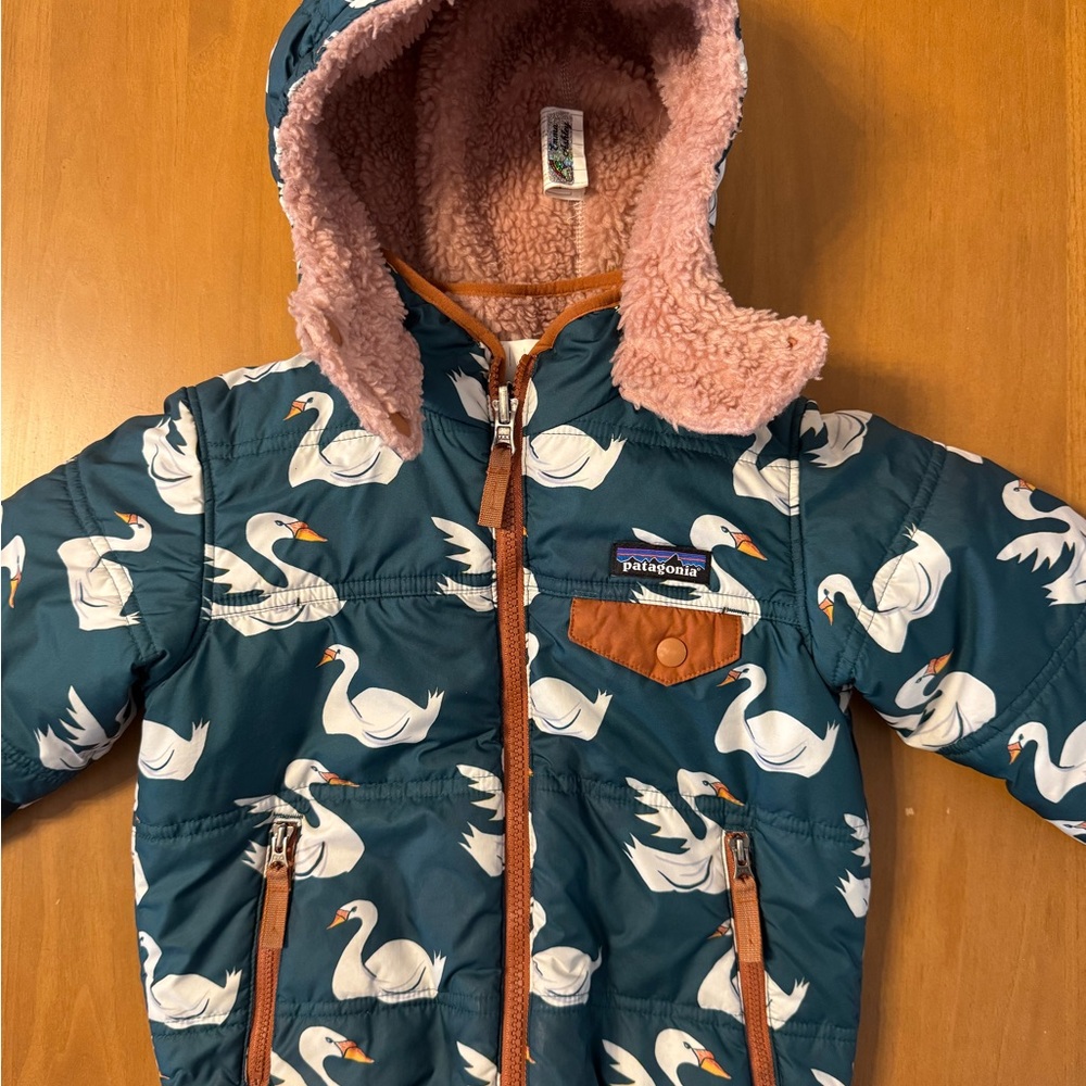 Patagonia Kids' swan tribbles coat
